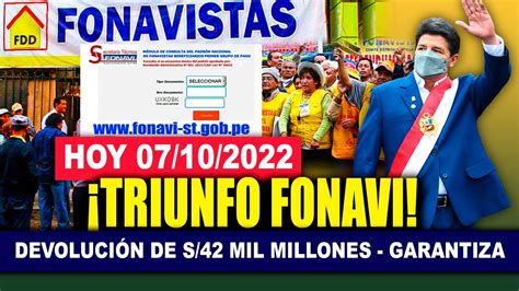 Fonavi Nuevo Triunfo Para Los Fonavistas S Mil Millones Mil