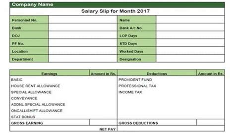 Salary Slip Download Payslipsalary Slip Format In Excel Word Pdf