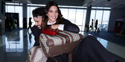 Gucci Valigeria Ad Campaign Featuring Kendall Jenner And Bad Bunny