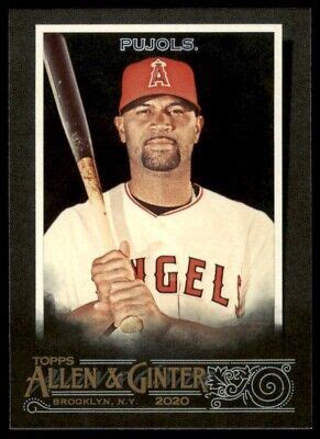 2020 Topps Allen Ginter X 110 Albert Pujols Los Angeles Angels EBay