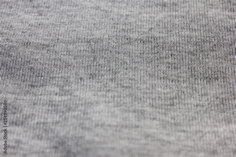 Fabric Pattern Texture Background Of Linen Gray Colored Hoodie Surface Material Design Of Empty