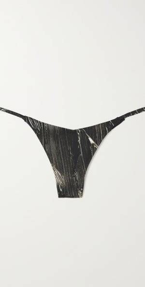 Louisa Ballou Printed Bikini Briefs