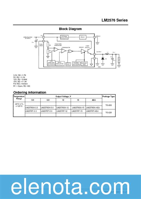 LM2576T ADJ Datasheet PDF 238 KB Tiger Electronic Co Pobierz Z