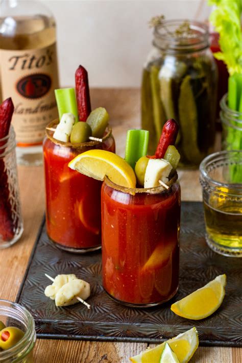 Best Easy Homemade Bloody Mary Bloody Mary Bar Tips Modern