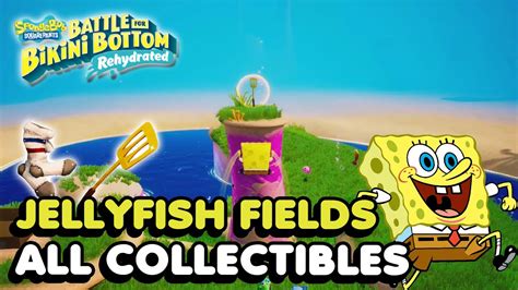 Jellyfish Fields All Collectibles In Spongebob Squarepants Battle For Bikini Bottom Rehydrated