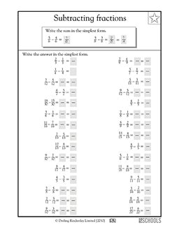 Grade Math Worksheets Comparing Fractions K Learning Worksheets