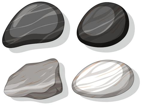 Pebbles Clipart Black And White