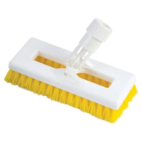 Carlisle Swivel Scrub Floor Brush Yellow