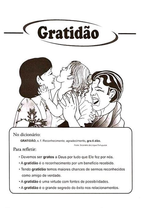 Atividade Sobre Gratidão - Atividade de Ensino Religioso - Gratidão | Atividades Educativas