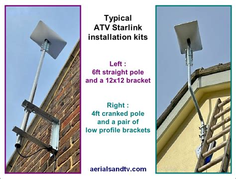 Cscc Starlink Pole Install Kit For A Chimney Atv Poles Brackets Clamps And Aerials