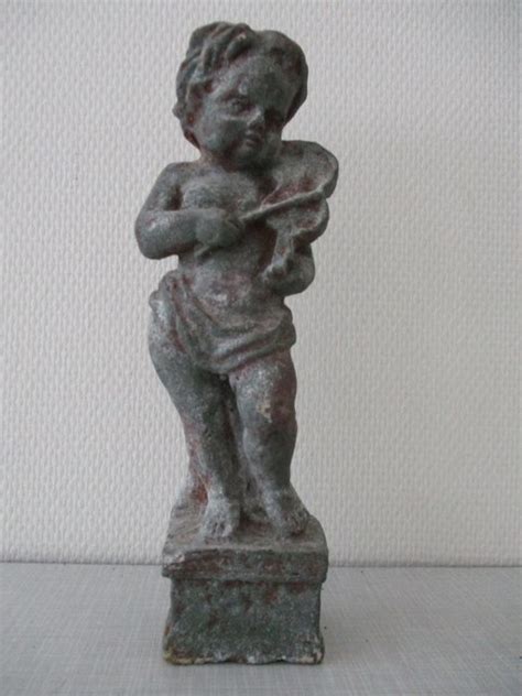 Sculpture Putto Avec Violon Style Baroque Fer Catawiki