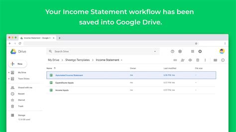 Income Statement Template In Google Sheets Sheetgo