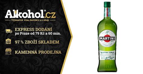 Martini Vermouth Extra Dry 1l 15 ALKOHOL Cz