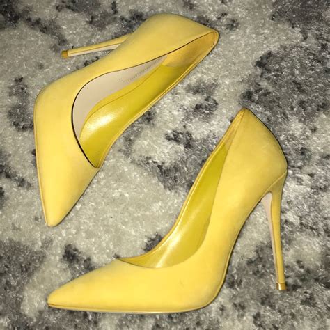 Aldo Shoes Aldo Mustard Yellow Pump Color Yellow Size 65 In