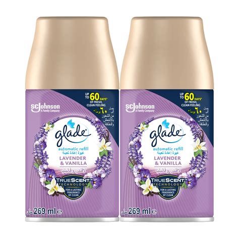 اشتر Glade Automatic Spray Refill Lavender Vanilla 175 g x 2 Pcs