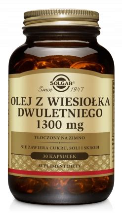 Solgar Olej z wiesiołka dwuletniego 1300 mg 30 kap 10655620622 Allegro pl