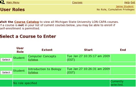 Lon Capa At Msu