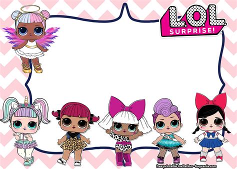 Free Lol Surprise Dolls Invitation Templates Free Printable Birthday