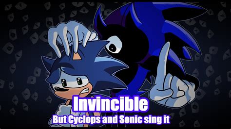 INVULNERABLE Invincible But Cyclops And Sonic Sing It FNF Covers