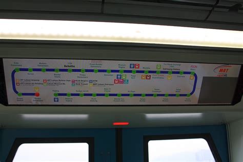 Schematische Darstellung Der MRT Kajang Line KG Aufgenommen Am 12