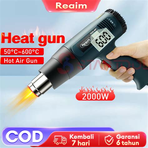 Jual REAIM Heat Gun Hot Air Gun Hot Gun 2000W Electric Alat Pemanas Multifungsi Pro Senapan