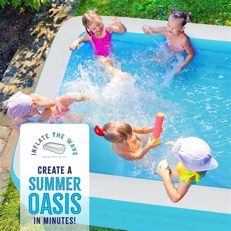 Inflatable Swimming Pool with Built-in Air Pump Review - Outdoor Pool ...