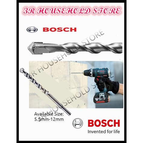 Bosch Masonry Drill Bits For Concrete Wall Cyl Mm Mm Shopee