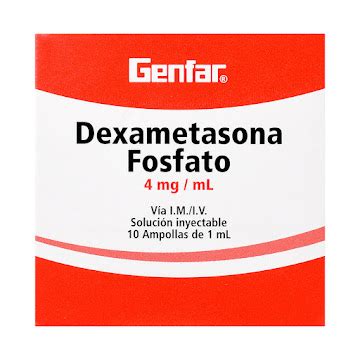 Dexametasona 4 Mg Genfar Caja X 10 Ampollas