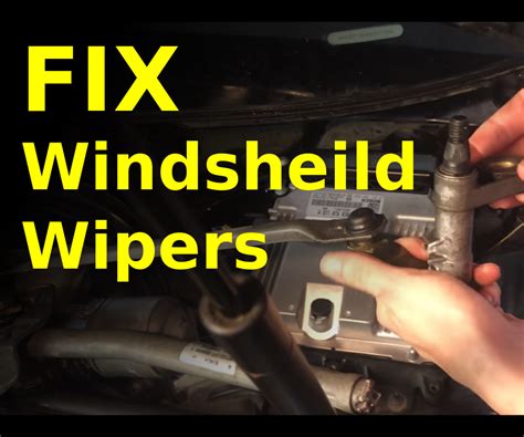 How to FIX Slow Moving or Seized Windshield Wipers : 9 Steps ...