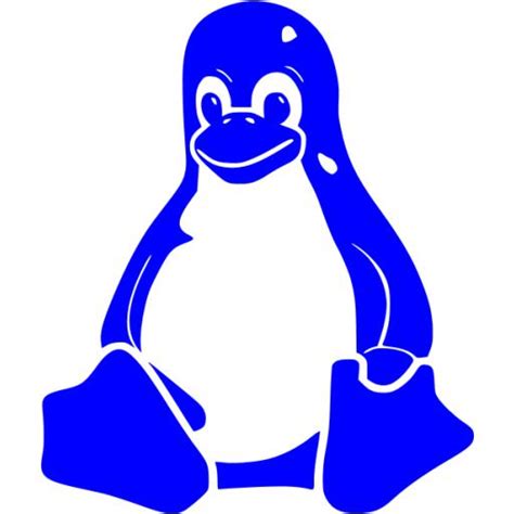 blue linux icon  blue operating system icons