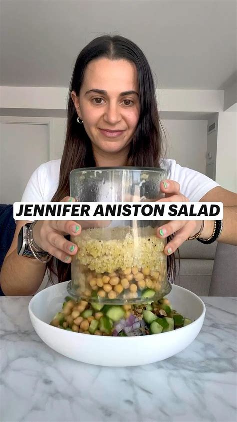 Jennifer Aniston Salad In 2022 In 2024 Healthy Snacks Recipes Food