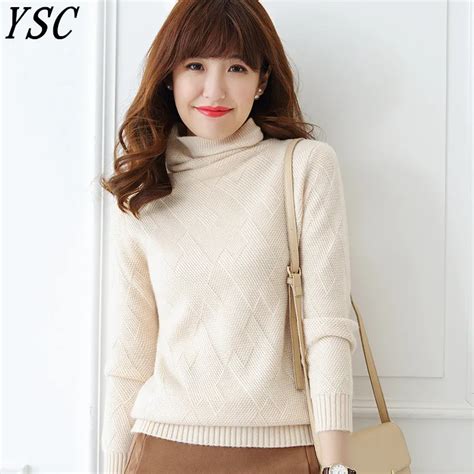 YUNSHUCLOSET 2017 Winter Women S Seven Pin Knitting Pure Cashmere