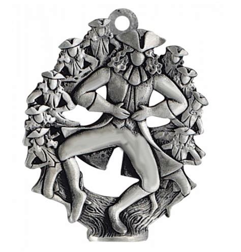 10 Lords Leaping Ornament | Silver and Pewter Gifts