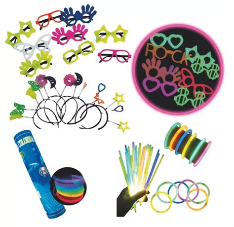 Kit Balada Festa 140 Pçs Óculos Tiara E Pulseira Neon MercadoLivre