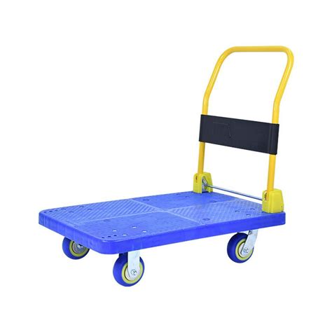 Cascia Lb Foldable Platform Push Hand Truck Truck In Blue Bktak