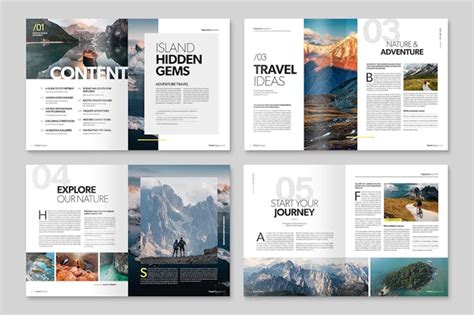 Travel Magazine Template - Design Template Place