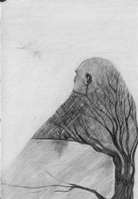 Cranes Poem Illustration Pencil On Paper Rillustration