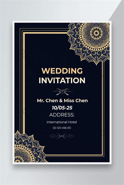 wedding invitation flyer design | PSD Free Download - Pikbest