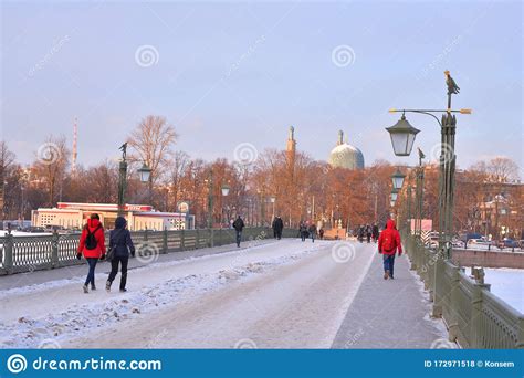 Ioannovsky Bridge Across The Kronverksky Strait Leading To The Peter