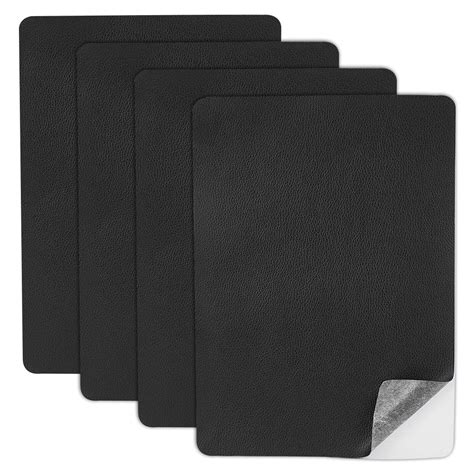 Ph Pandahall 4pcs Leather Repair Patch 11 X 78 Inch Black