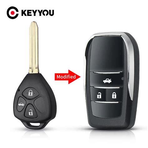 Keyyou Carcasa De Llave De Coche Remota Plegable Y Botones