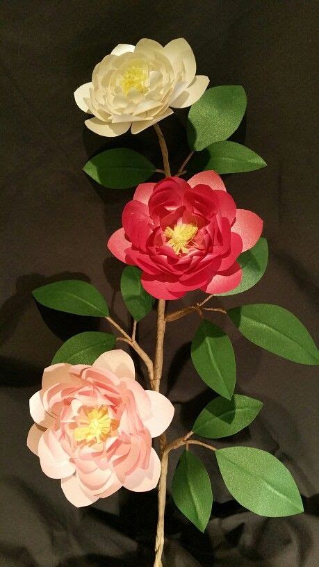 Paper Camellia Used Lia Griffith Template