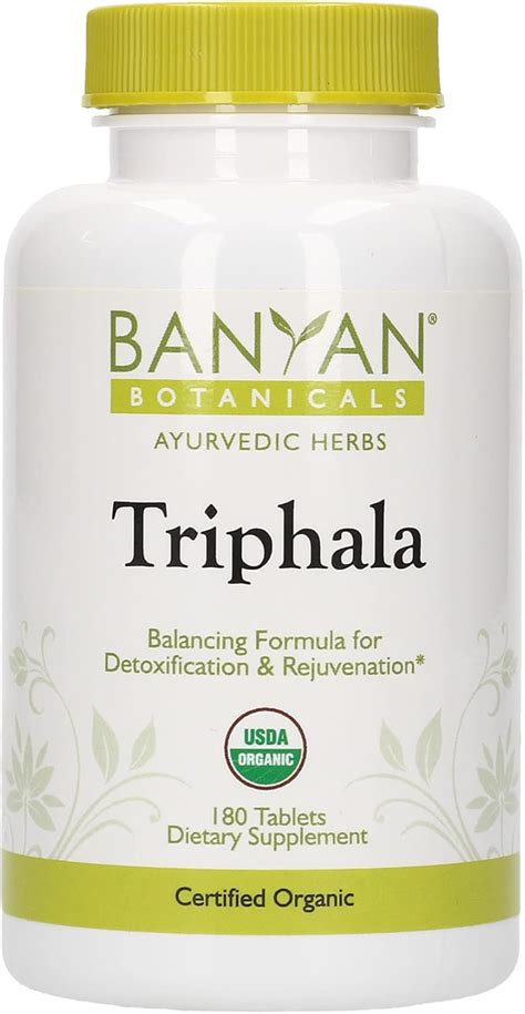 Amazon Banyan Botanicals Triphala Tablets Organic Triphala