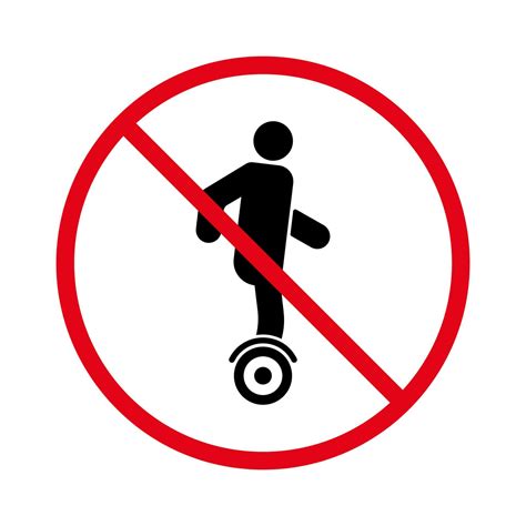 Icono De Silueta Negra De Restricci N De Hoverboard Pictograma De