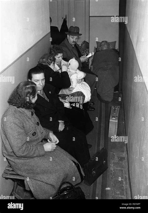 Citizens Of Berlin In A Private Air Raid Shelter Date Created Hi Res