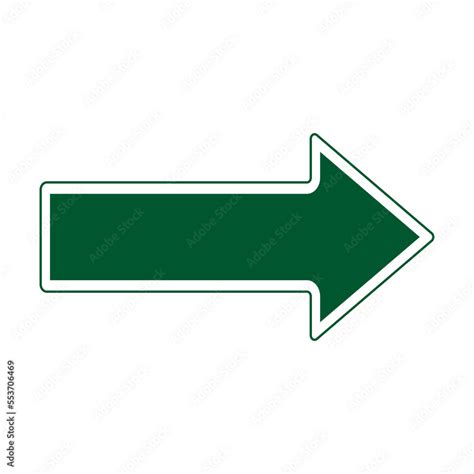 Highway road sign vector illustration. Direction arrow isolated on ...