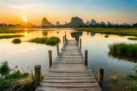 the li river in guilin, china. AI-Generated 30880224 Stock Photo at ...