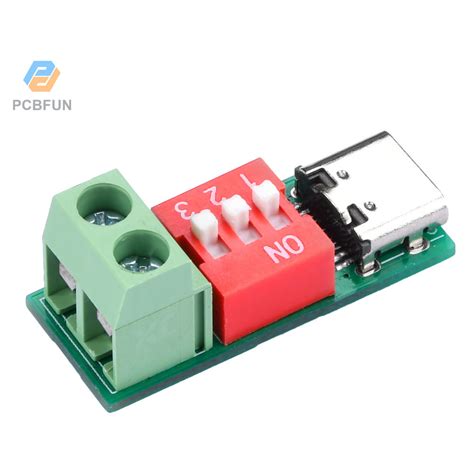 Pcbfun 1 5pcs 5V 9V 12V 15V 20V Type C PD QC Trigger DC Adjustable