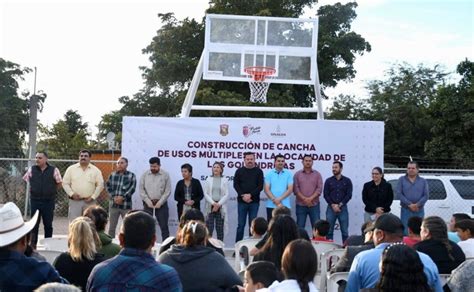 Inauguran cancha de usos múltiples en Las Golondrinas Salvador Alvarado