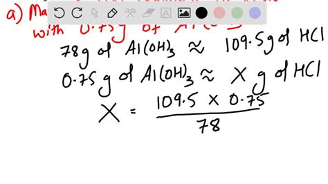 ⏩SOLVED:What mass of HCl, in grams, is required to react with 0.750… | Numerade